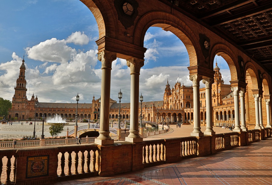 Plaza de Espana (Spain Square). Seville, Spain